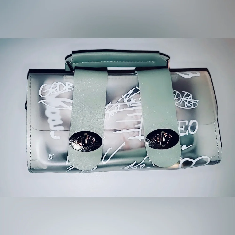 Transparent Graffiti Jelly Small Crossbody/Shoulder Handbag/Purse 👜- NWOT. - Picture 3 of 16